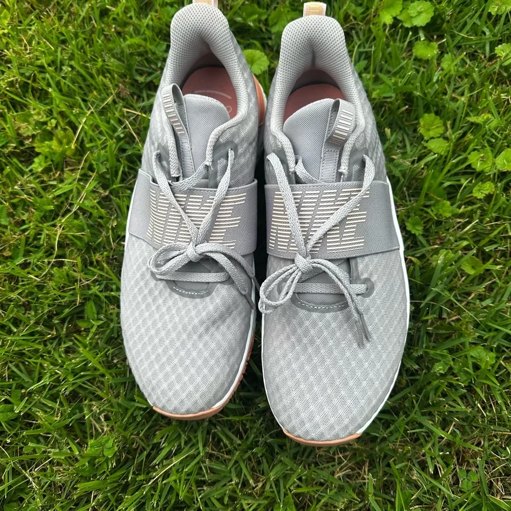 Nike Gray and Pink Sneakers with Cushioned Sole